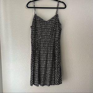 Old Navy black and white Ikat Dress